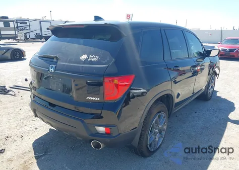 2022 Honda Passport Awd Ex-L from USA, damaged, VIN 5FNYF8H53NB026813